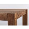 SALFORD Mesa de comedor extensible gran tamaño diseño rústico madera acabado natural