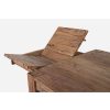 SALFORD Mesa de comedor extensible gran tamaño diseño rústico madera acabado natural