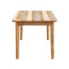 10702 Mesa de comedor diseño rústico moderno 170 madera de mango natural y gris envejecido