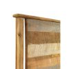 10710 Cabecero diseño rústico moderno madera de mango natural y gris envejecido