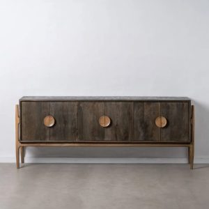 608872 Aparador gran tamaño diseño rústico moderno madera mango marrón y natural
