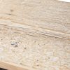 BK124 Consola diseño rústico industrial madera natural con metal negro