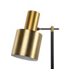 Lámpara de pie de diseño Art Decó FREMONT 160 metal negro y dorado 2