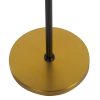 Lámpara de pie de diseño Art Decó FREMONT 160 metal negro y dorado 4