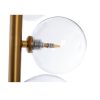 Lámpara de pie de diseño Art Decó NUEVA ORLEANS 175 metal dorado mármol blanco y cristal transparente 3