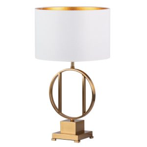 Lámpara de sobremesa de diseño Art Decó 69 metal acabado dorado