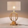Lámpara de sobremesa de diseño Art Decó 69 metal acabado dorado 5