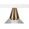 Lámpara de sobremesa de diseño Art Decó JENA 60 metal acabado dorado y cristal transparente 4