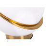 Lámpara de sobremesa de diseño Art Decó KENTUCKY 30 metal acabado dorado y acrílico blanco 3
