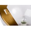 Lámpara de sobremesa de diseño Art Decó KENTUCKY 30 metal acabado dorado y acrílico blanco 5