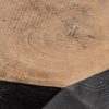 Mesa auxiliar de diseño vintage étnico AIGLUN 40 madera de mango acabado natural y negro 3