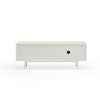 Mueble TV de diseño moderno minimalista SIERRA 140 blanco y roble 5