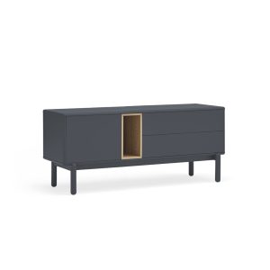 Mueble TV de diseño moderno nórdico CORVO 140 gris antracita 3