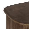609272 Aparador diseño vintage madera mango con volúmenes en el contorno
