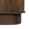 609272 Aparador diseño vintage madera mango con volúmenes en el contorno