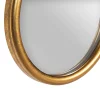 Espejo decorativo diseño Art Decó 71 hierro chapa de madera y espejo acabado dorado 6