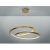 Lámpara de techo de diseño moderno ETERNITY Ø97 metal acabado pan de oro y canopí dorado 4