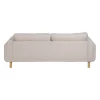 Sofá de diseño moderno 216 tapizado color beige con patas de madera 2