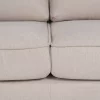 Sofá de diseño moderno 216 tapizado color beige con patas de metal 5