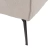 Sofá de diseño moderno 216 tapizado color beige con patas de metal 6