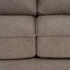 Sofá de diseño moderno 216 tapizado color taupe con patas de metal 5