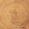 Mesa de centro de diseño rústico industrial 100 madera de nogal acabado natural 3