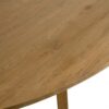 VIENA Mesa de comedor ovalada gran tamaño diseño moderno 230 madera de roble natural