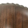 14145 Mesa auxiliar redonda diseño vintage CHIPPENDALE madera mindi acabado natural