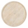 608771 Mesa de centro diseño vintage oriental madera de mango blanco tallas flores