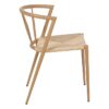 609467 Silla diseño vintage hierro efecto madera y asiento de fibra