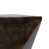 609480 Mesa auxiliar diseño vintage 30 aluminio color bronce con desgastes formas geométricas