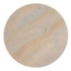 609716 Mesa auxiliar redonda diseño moderno 50 madera blanco