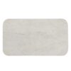 609722 Mesa de centro rectangular diseño vintage mármol blanco y patas madera