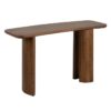 609726 Consola diseño rústico vintage 130 madera de mango marrón formas curvadas