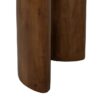 609726 Consola diseño rústico vintage 130 madera de mango marrón formas curvadas