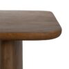 609727 Mesa de centro diseño rústico vintage 130 madera de mango marrón formas curvas