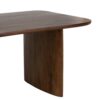 609728 Mesa de comedor gran tamaño diseño rústico vintage 200 madera de mango marrón formas curvadas