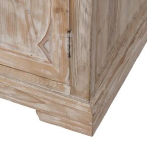 610042 Aparador gran tamaño diseño rústico oriental 198 madera blanco rozado tallas puertas