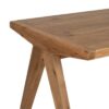 610212 Mesa de comedor diseño rústico nórdico 180 madera reciclada de pino acabado natural