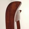 930220-BAS Silla diseño rústico ESCALERA madera acabado natural