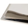 937009 Mesa de centro diseño Art Decó NORILSK mármol artificial gris y acero inoxidable dorado y plata
