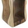 9470104 Mesa auxiliar cuadrada diseño rústico 30 tronco madera de suar formas curvas