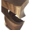 9470105 Mesa auxiliar cuadrada diseño rústico 30 tronco madera de suar formas curvas