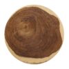 9470203 Mesa auxiliar redonda diseño rústico 35 tronco madera de suar forma diábolo