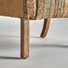 33449 Sillón butaca diseño rústico vintage NAIRN madera y tapizado yute con tachuelas
