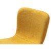 703117 Silla diseño moderno tapizado amarillo y patas metal negro