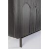 ORISSA NEGRO Aparador diseño moderno 145 madera de mango puertas talladas