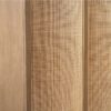 VERONA Armario de diseño rústico moderno 100 madera y ratán natural puertas curvadas