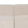 610232 Sofá de 2 piezas gran tamaño diseño moderno 300 formas redondeadas tapizado beige