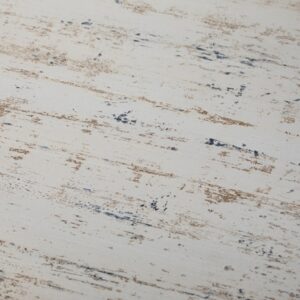 GK995 Aparador diseño oriental 100 madera blanco con desgastes y rayas en las puertas